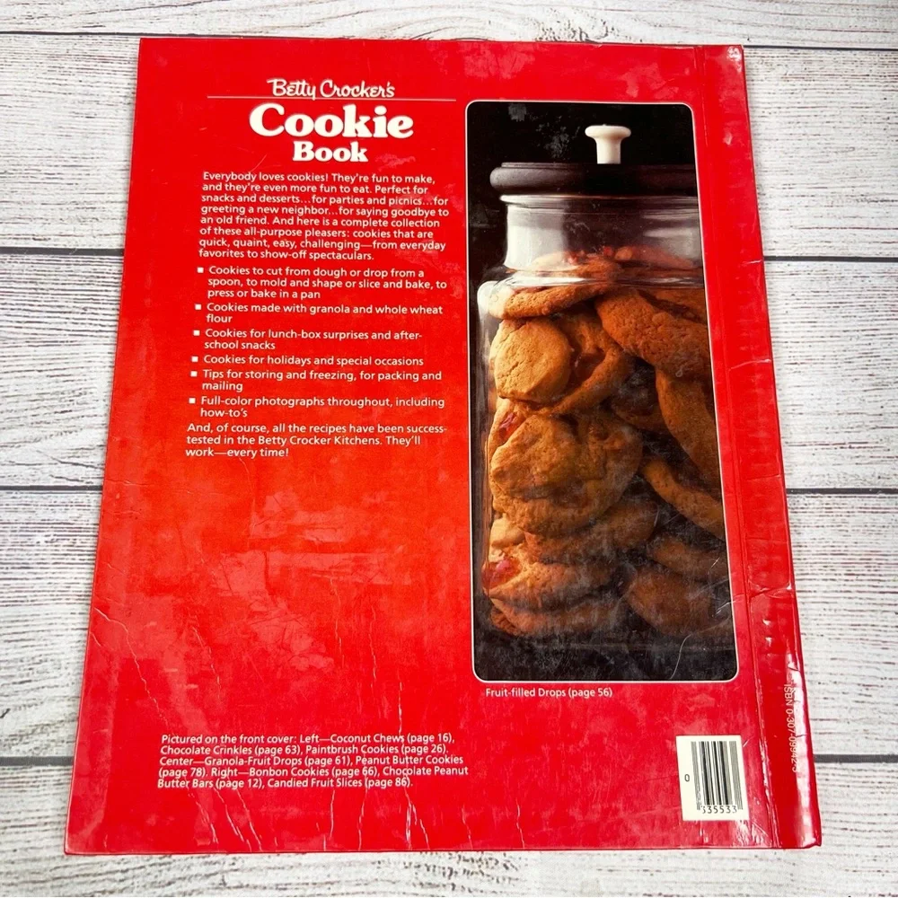 Vintage Betty Crocker's Cookie Book 1986 Vintage Cook Book Grandmacore